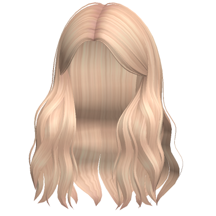 Long Flowy Wavy Hair Blonde Roblox