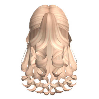 Curly Cottage Core Updo In Blonde Roblox