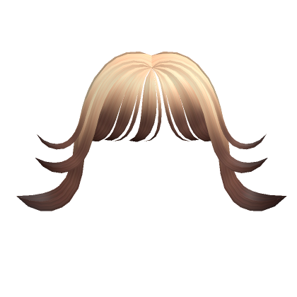 Blonde To Brown Wolf Cut Bangs Roblox