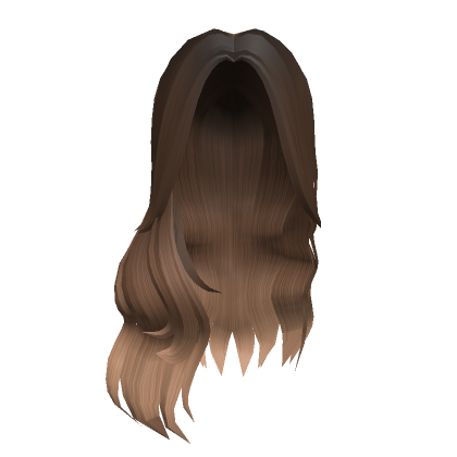 Brunette Brown Ombre Long Soft Middle Part Curls Roblox Item Rolimon S