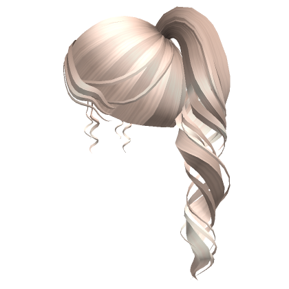 Curly Platinum Blonde Ponytail Roblox Item Rolimon S