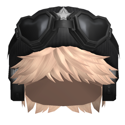 Messy Short Hair W Goggles In Blonde Roblox