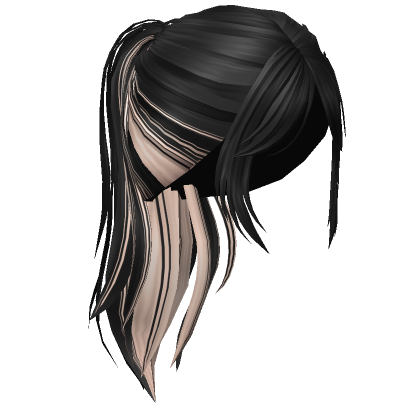 Messy Grunge Skunk Ponytail Blonde Roblox
