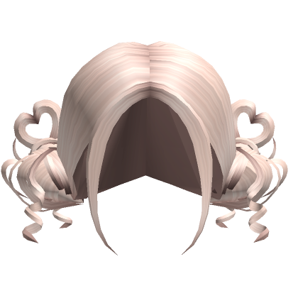Y2K Curly Preppy Loose Heart Buns Platinum Blonde Roblox Item Rolimon S
