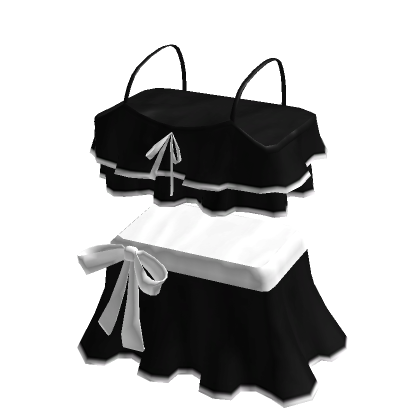 Bikini Con Volante 3 0 Negro Roblox