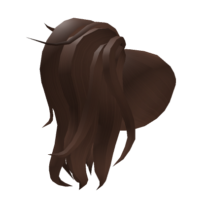 Messy High Pony In Brown Roblox