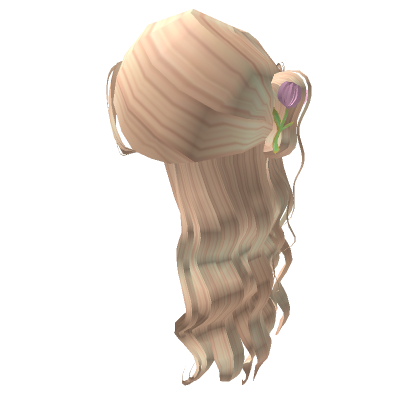 Blonde Half Up Hair W Tulip Clip Roblox Item Rolimon S