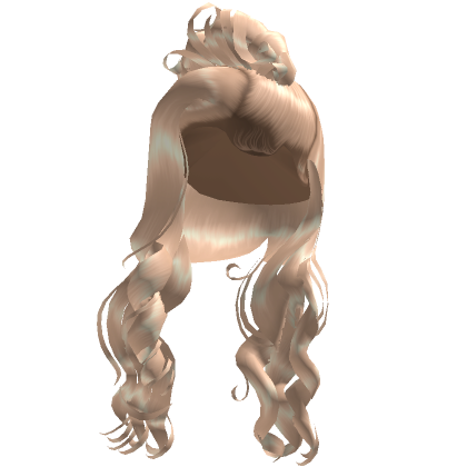 Blonde Voluminous Curly Bun D Side Part Roblox