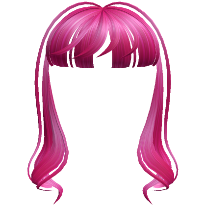 Cascade Swirly Blunt Bangs In Hot Pink Roblox