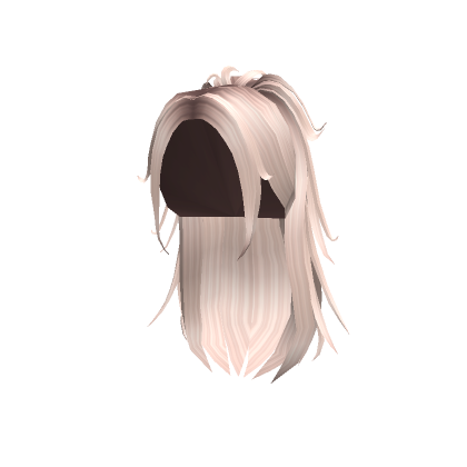 Messy Popular Y2K Grunge Ponytail Platinum Blonde Roblox
