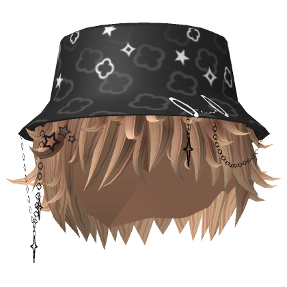 Y2K Boy Messy Bucket Hair Blonde Roblox