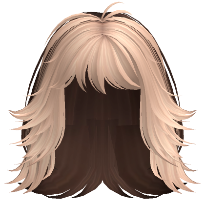 Short Grunge Layered Alt Wolfcut Brown Blonde Roblox