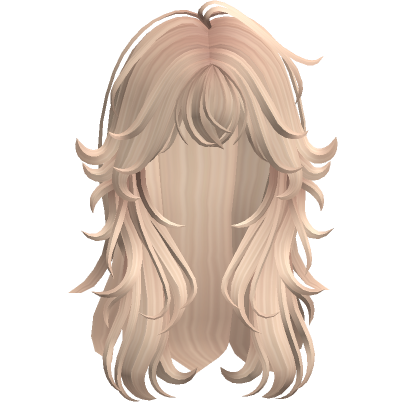 Fluffy Long Wolfcut Blonde Roblox