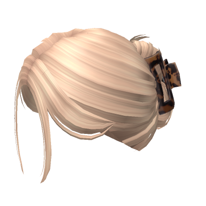 Soft Clipped Up Bun W Clawclip Blonde Roblox