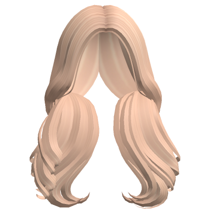 Long Curly Messy Blowout Hair Blonde Roblox