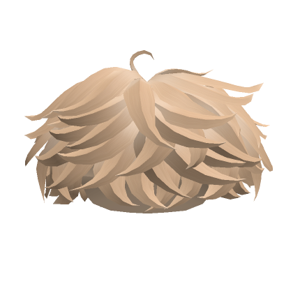 Super Messy Fluffy Hair Blonde Blond Roblox