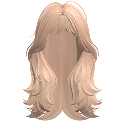 Long Layered Messy Wolfcut W Bangs Blonde Roblox