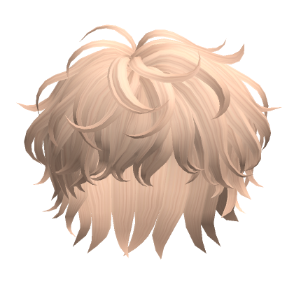 Messy Curly Hair Blonde Roblox