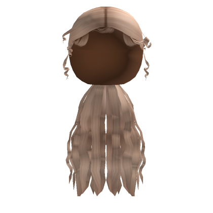 Sleek Curly Ponytail In Blonde Roblox