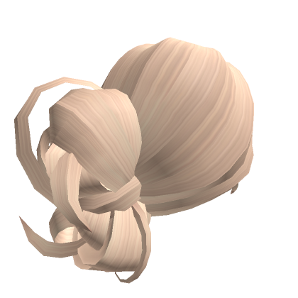 Fluffy Messy Y K Hair Bun Blonde Roblox