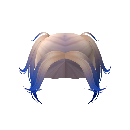 Short Pigtails Hair Blonde With Blue Roblox