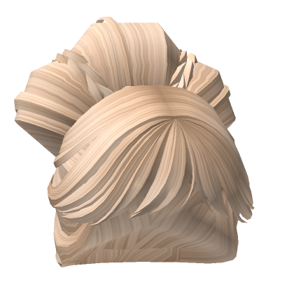 High Bun Updo In Blonde Roblox