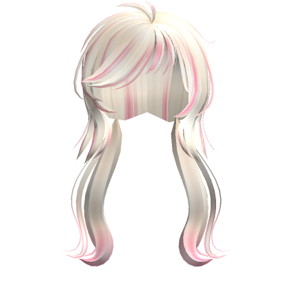 Pink Blonde Scene Pigtails Roblox