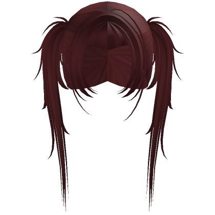 Gothic Layered V Pigtails Red Roblox