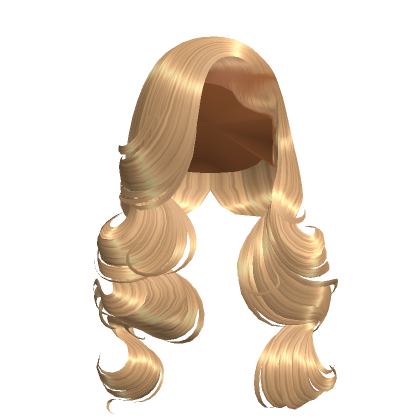 Curly Deep Side Part Blonde Roblox