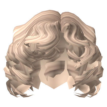Cute Short Curly Swirly Hair In Blonde Roblox
