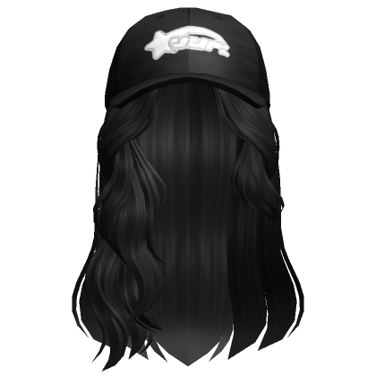 Cabelo Ondulado Bagun Ado Bon Preto Preto Roblox