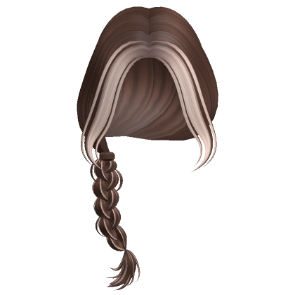 Two Tone Side Braided Ponytail Brown Blonde Roblox Item Rolimon S