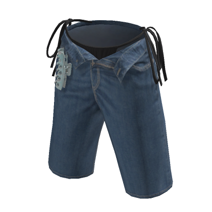 Blue Summer Beach Black Bikini Cargo Shorts Roblox