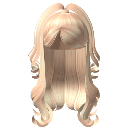 Blonde Swirly Half Up Diva Hair Roblox