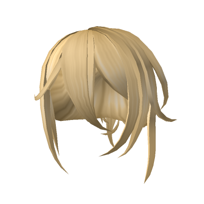 Blonde Messy Ponytail Roblox