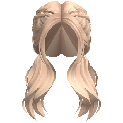 Soft Dutch Braid Pigtails Blonde Roblox