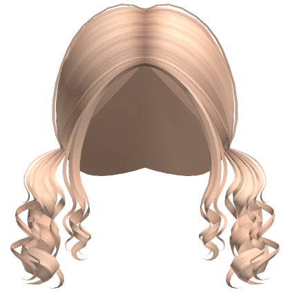 Short Spiral Springy Curly Pigtails Blonde Roblox