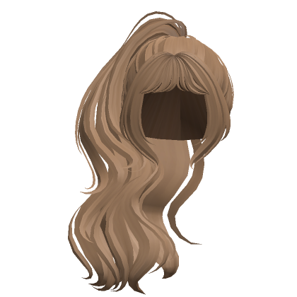 High Long Gyaru Curly Flowy Ponytail Dark Blonde Roblox