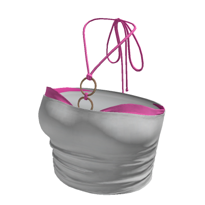 White Urban Summer Beach Pink Bikini Tube Top Roblox