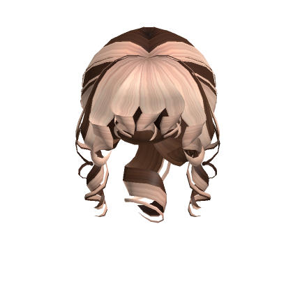 Low Curly Locks Bun In Brown Blonde Roblox
