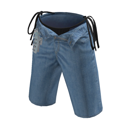 Light Blue Summer Beach Black Bikini Cargo Shorts Roblox