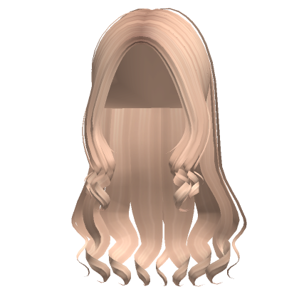 Long Cotton Curly Preppy Hair Blonde Roblox