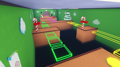 Christmas Team Escape Santa Teamwork Obby Roblox