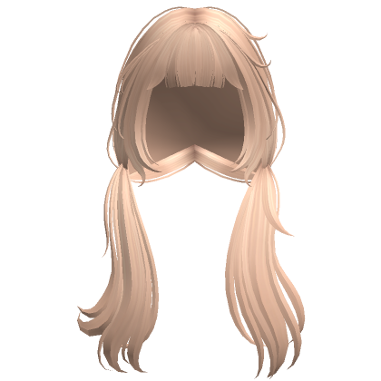 Messy Long Bedhead Pigtails Blonde Roblox