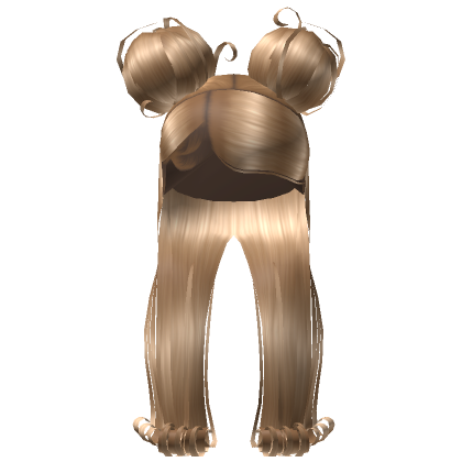 Blonde Flipped Ends W Double Buns Roblox