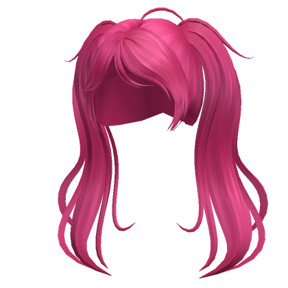 Hot Pink Kawaii Swirly Y K Swoop Long Pigtails Roblox