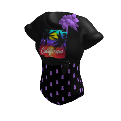 California Body Suit Swim Bikini Crop Tshirt Roblox