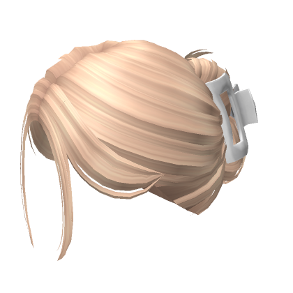 Soft Clipped Up Bun W Clawclip Blonde Roblox