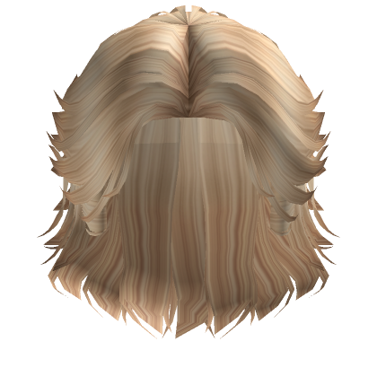 Layered Messy Mullet In Golden Blonde Roblox