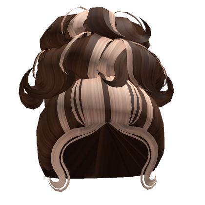 Elegant Frizzled Updo In Brown Blonde Roblox